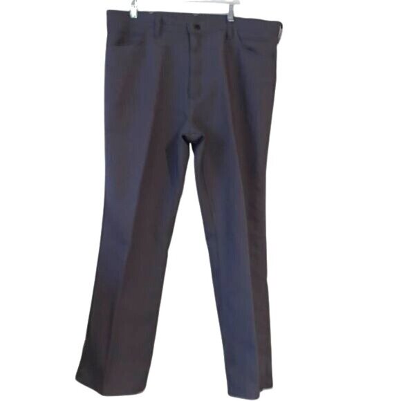 Wrangler Mens Gray Twill Pants Size 38x30 Straight Leg Classic Fit Durable Casua - Picture 1 of 10